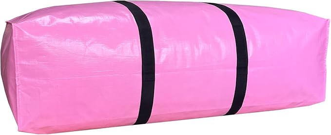 Extra Large Storage Bags, Jumbo Moving Tent Storage Bags, Waterproof Foldable Big Black XL Duffle Bag for Travel, 38x23x11inch - 2PACK