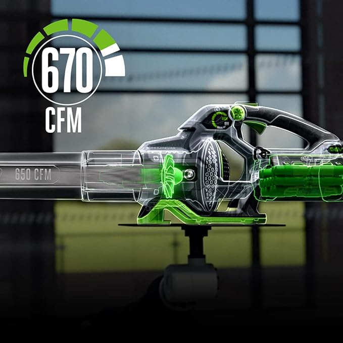 EGO POWER+ Combo, Cordless Trimmer and Blower, 15" Trimmer for Weeds and Grass with POWERLOAD and Cordless Electric 670 CFM Blower, Includes 56V 4.0Ah Battery and Charger - ST6703LB