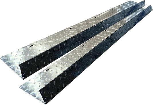 Eagle 1-26 Gauge 5 Foot Rain Diverter - Nails and Instructions Included (Mill Finish Aluminum, Copper, Galvanized, Stainless Steel & More) (2, Aluminum Diamond Plate - Black)