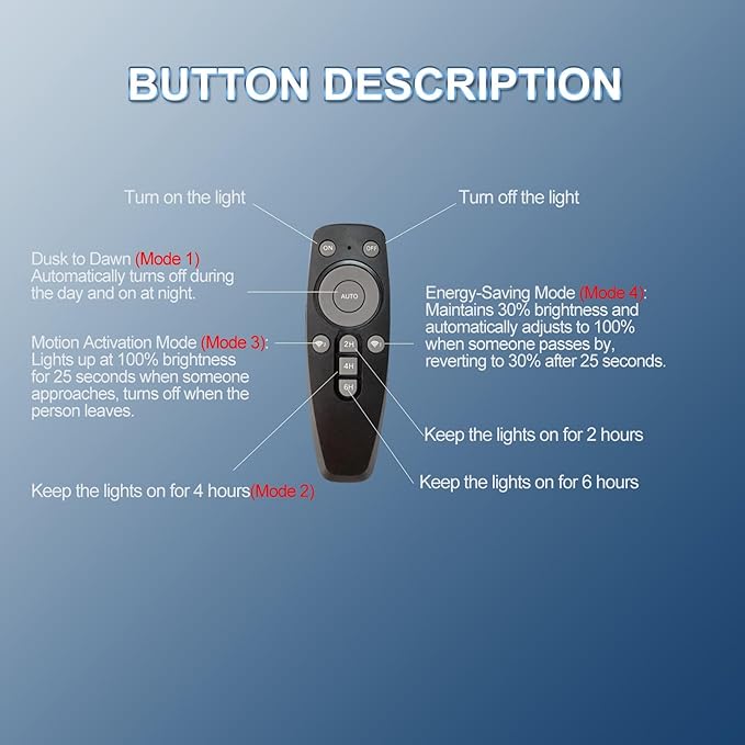 Solar Lights Outdoor,IP66 Waterproof Solar Street Lights with Motion Sensor & Remote,6500K Dusk to Dawn Street Lamps for Parking Lot/Yard/Garden(2 Pack)