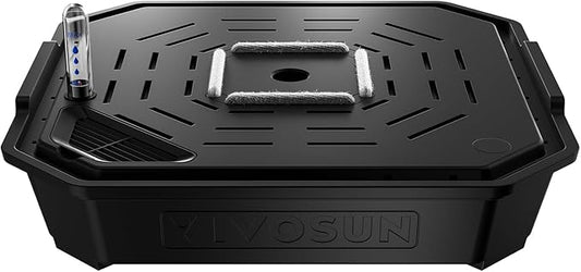 VIVOSUN 4-Pack FlexFeed Self-Watering Irrigation Pot, Auto-Irrigation Fabric Pot Base with Water Meter & Maintenance Window, for Use Indoors/Outdoors in Grow Tents, Greenhouses, & Gardens