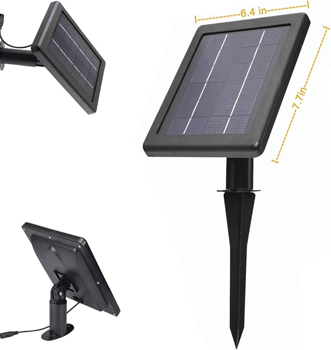 SUNLONG Solar Spotlights Outdoor Waterproof Bright Solar Wall Lights Led Security Flood Light Solar Powered for Flag Patio Front Door Driveways-Automatically Activates at Dusk to Dawn (Warm White)