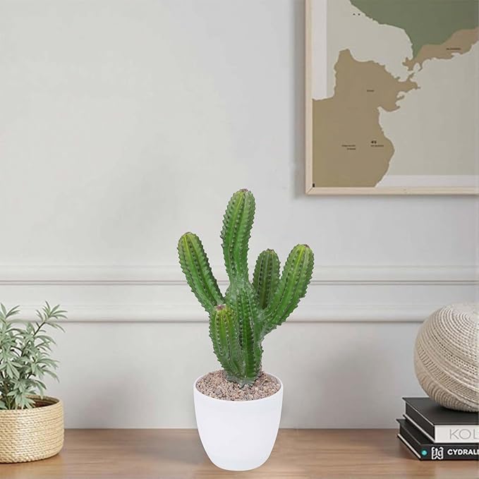 Artificial Cactus 14inch Faux Cacti Fake Succulent Plants for Indoor Outdoor Home Office Garden Decor
