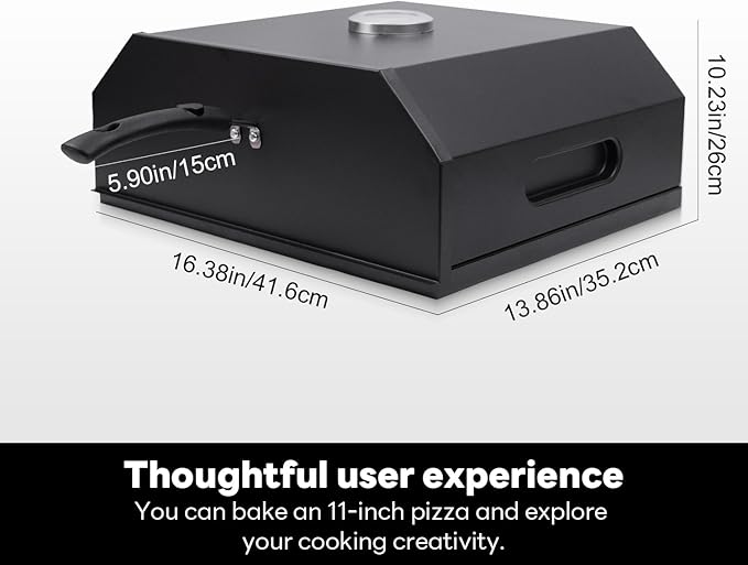 Ayiusedeza Outdoor pizza oven, a convenient pizza oven with a handle for grilling, suitable for use in courtyards and gatherings (pizza)