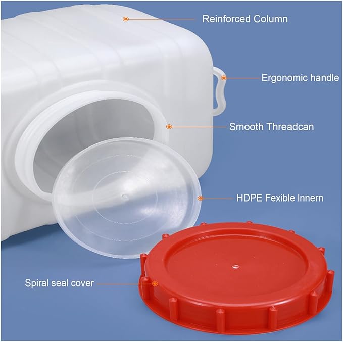 Plastic Water Tank 25L/35L/50L/80L/110L/200L Water Container，Rain Water Tank，Food-Grade Rectangular Thickened Water Tower with Faucet for Household Water Storage(Size:25L)