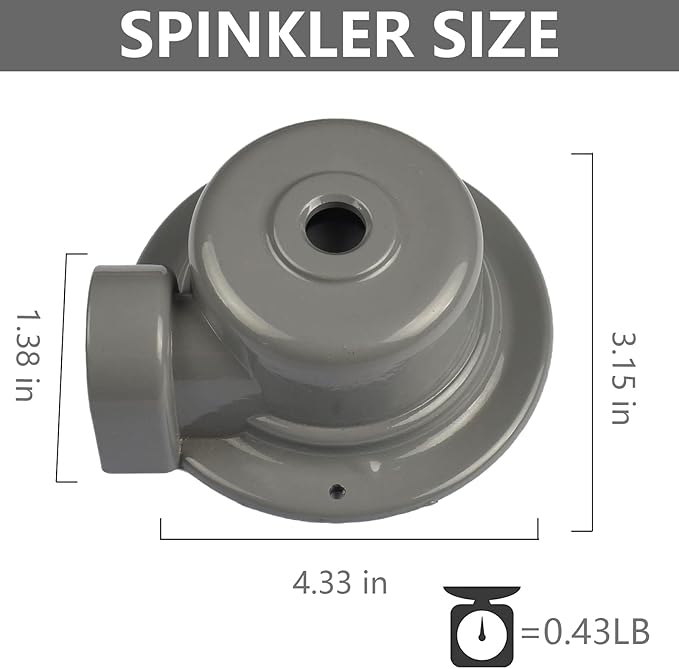 Metal Lawn Sprinkler, 2 Pack Small Area Garden Sprinklers, 360 Degree Lawn and Yard Sprinklers Sprinkler for Yard Lawn Watering