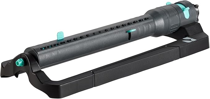 Lawn Turbo Oscillating Water Sprinkler 100003 Adjustable Pattern to Cover 4,000 sq.ft. by New England Garden Tools
