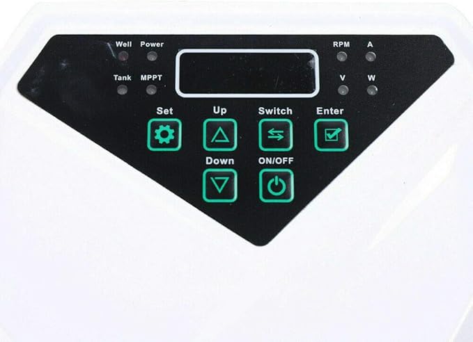 3 Inch Solar Water Pump Submersible Well Deep Bore Screw Well Garden Irrigation Kit with MPPT Controller (48V 500W)