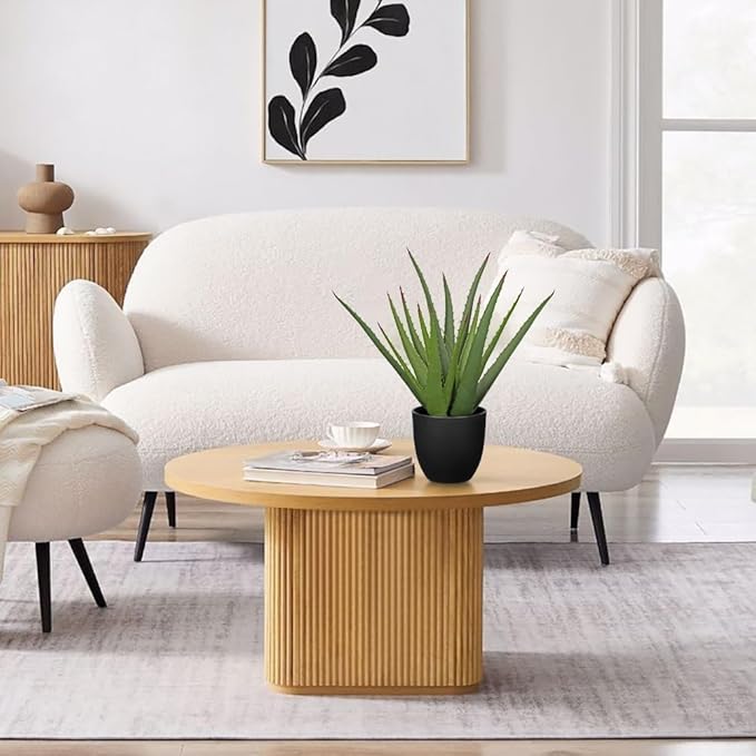 Large Fake Succulent Aloe Vera Plants 16.7 Inch Artificial Succulents with Black Pot Faux Aloe Potted Plant for Desk Modern Home Office Bedroom Living Room Table Shelf Decor