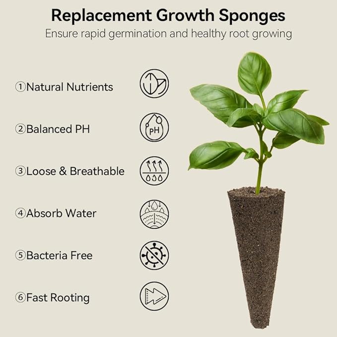 inbloom Gourmet Herb Seed Pod Kit for AeroGarden, iDoo, Ahopegarden with Basil, Parsley, Cilantro, Chrysanthemum, Pak Choi, Crystalline Ice Plant, Onion, Hydroponics Growing System Supply (12-Pod)