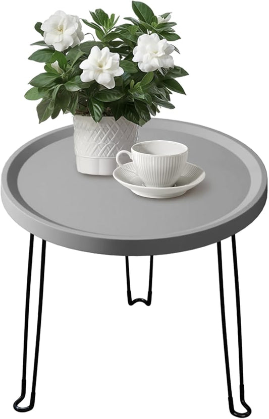 Home or Outdoor Multi-Functional Folding Portable Space-Saving Table (Grey)