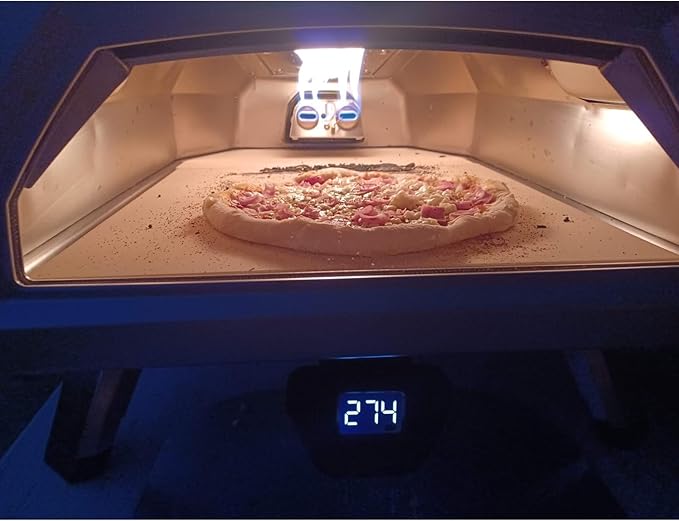 Pizza Stone Replacement for Ooni Karu 16 Multi-Fuel Pizza Oven, Heavy Duty Ceramic Grill Plate Accessories Pizza Baking Stone for Oven/Grill, Thermal Shock Resistant