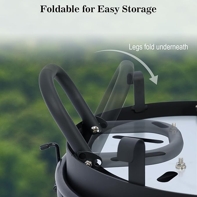 Portable 17 inch Propane Fire Pit 58000 BTU Smokeless Gas Fire Bowl with Adjustable Flame,Cover Carry Kit,CSA Certified for Camping,Patio,Backyard,RV&Tailgating-Includes Hose&Lava Rocks