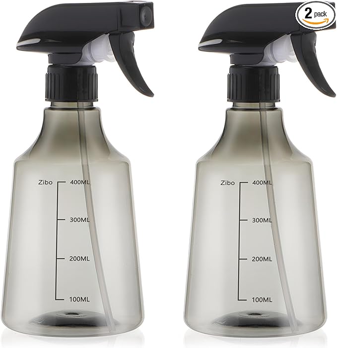 driew Plant Mister Spray Bottle, 2 Pack 13.6oz 400ML Plant Mister Water Spray Bottle with Scale for Plants Misting Bottle Water Fine Mist,Grey