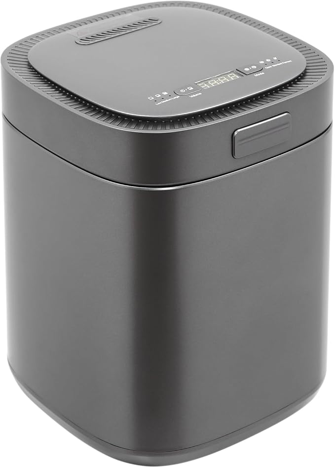 Electric Waste Kitchen Composter, 2.5L Foodcycler Eco-Friendly Electric Kitchen Compost,Three Working Modes Composting Machine for Apartment Countertop for Home (Black)