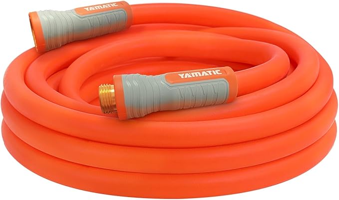 YAMATIC Heavy Duty Garden Hose 5/8 in x 20 ft with Swivel Fitting, Super Flexible Water Hose, All-weather, Lightweight, Burst 600 PSI