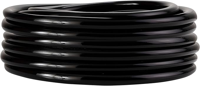 Alpine Corporation 100 Ft. PVC Tubing with 3/4" Inside Diameter for Ponds and Fountains, Black