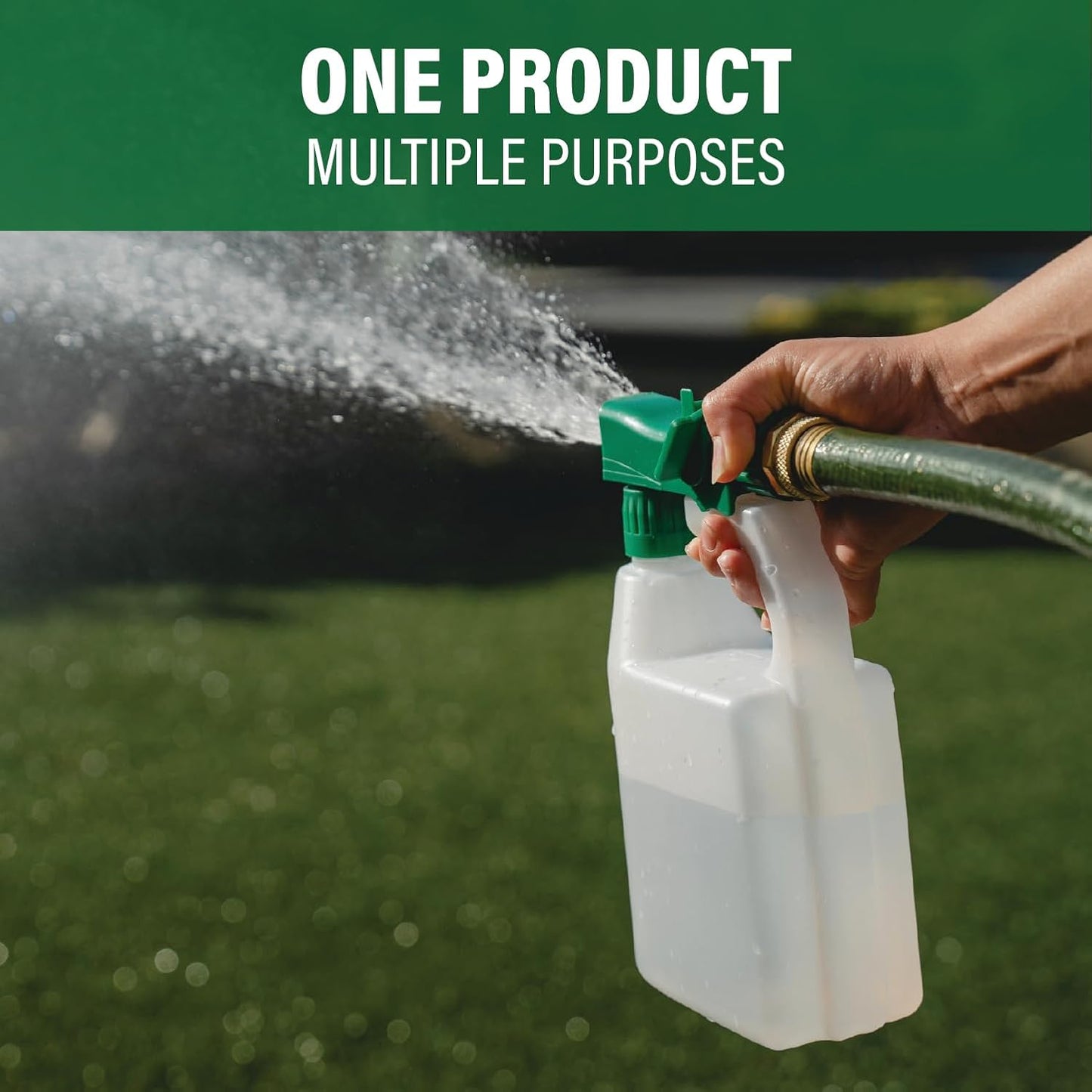Humboldts Secret 2-Pack Garden Hose End Sprayer | Multipurpose Lawn Attachment with 100 to 1 Mixing Ratio | Garden Sprayer for Lawn Care, Fertilizing, Car Wash & Outdoor Use | 32 ounce