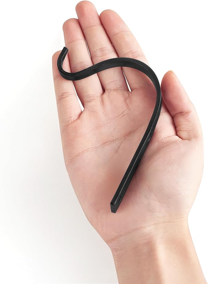 Mkono 4 Pack Iron Wall Hooks for Hanging Plant Lanterns, Plant Hanger Fence Metal Bracket for Bird Feeders, Wind Chimes, Mason Jar Sconces, Light Outdoor Indoor Rustic Home Decor, 3 Inch