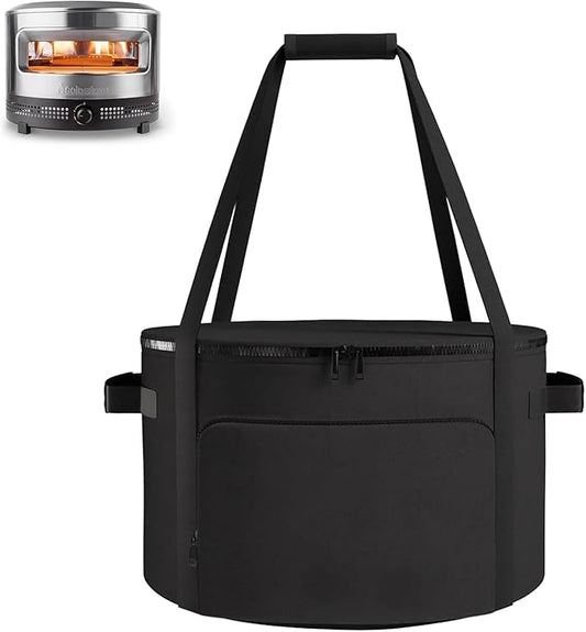Pizza Oven Carry Bag for Solo Stove Pi Pizza Oven, Waterproof Dustproof Solo Stove Pi Shelter, Storage Bag with Durable Handles, 21" Dia x 16" H Caryy Case for PizzaOven