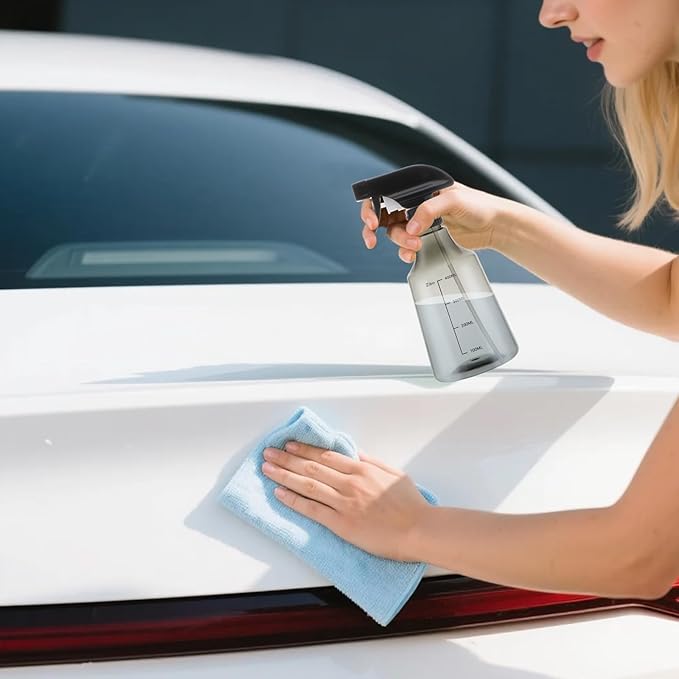 driew Plant Mister Spray Bottle, 13.6oz 400ML Plant Mister Water Spray Bottle with Scale for Plants Misting Bottle Water Fine Mist,Grey