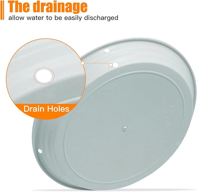 Bird Seed Catcher Tray Platforms 12" Bird Feeders Big Hanging Trays Platform can be Used for Most Feeders to Catch Dropped Seed and Shells for Outdoor Courtyard Gardens to Attract Birds (2PCS)