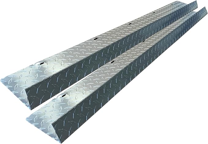 Eagle 1-26 Gauge 5 Foot Rain Diverter - Nails and Instructions Included (Mill Finish Aluminum, Copper, Galvanized, Stainless Steel & More) (2, Aluminum Diamond Plate - Grey)