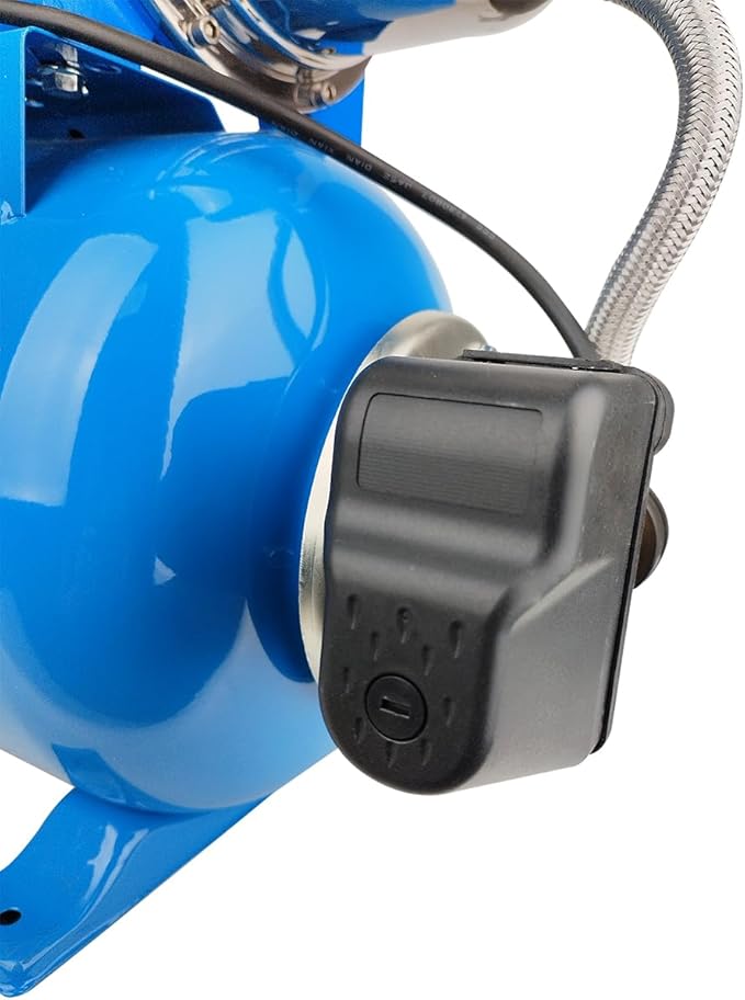 1.6Hp SS Shallow Well & Pressure Booster Pump 110V Water Transfer 48m 15GPM Automatic for Home Garden Sprinkler System Lawn Farm Draining Irrigation