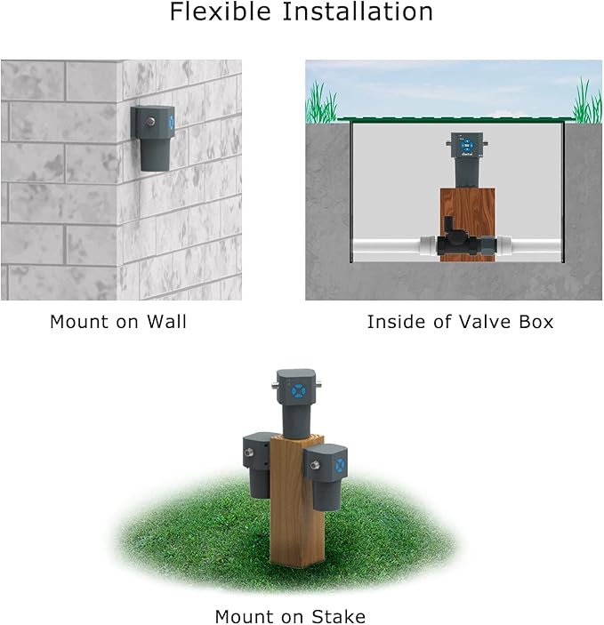 LinkTap ValveLinker & Gateway, Battery Powered Smart Sprinkler/Irrigation Controller, Automatic Rain Skip, Better Range Than WiFi, Compatible with LinkTap Wireless Water Timer, Alexa, IP66 (4-Zone)