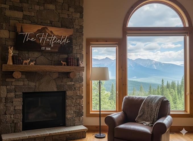 Personalized Custom Wood Name Sign for Home, Office, Nursery, Wedding, Babby Shower, Modern Rustic, Plywood, Small