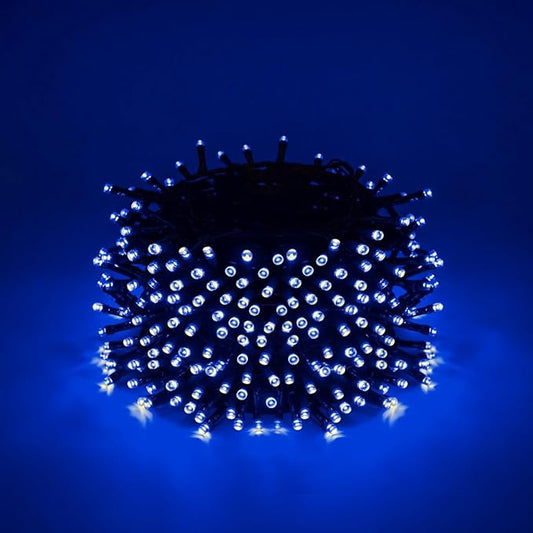 600 LED Halloween Lights, 216 FT Waterproof Halloween String Lights, Blue Halloween Lights Outdoor with 8 Lighting Modes for Halloween Outdoor Party Yard Garden Decoration (216 Ft | Blue, 216 Ft)