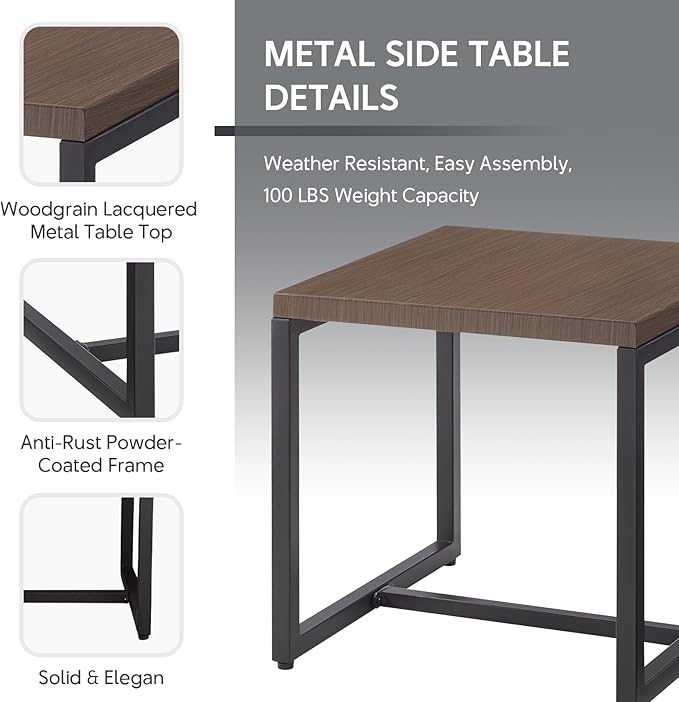 9 Piece Wicker Patio Furniture Set - Outdoor Swivel Rocker Chairs Set with Coffee Table, Rattan Chairs, 3 Seat Sofa & Ottomans, Patio Conversation Sets for Bcakyard Deck - Brown/Blue