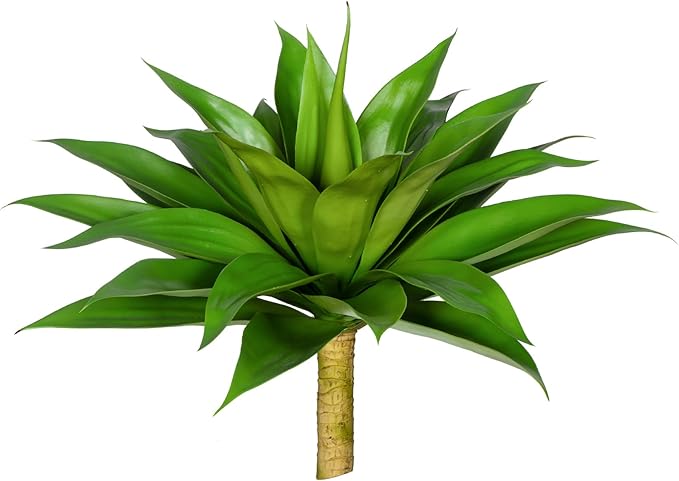 Artificial Agave Plants,Large UV Resistant Fake Agave Planters for Indoor and Outdoor Decorating Artificial Plants for Outdoors Fake Plants(1Pack, 28")