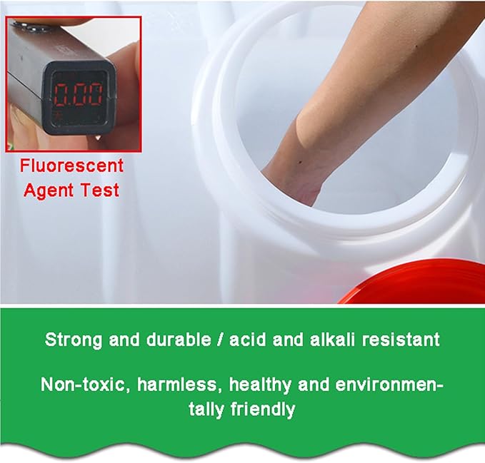 Heavy Duty Water Container Plastic Water Storage Carrier with Tap 50l 80l 110l 200l Water Tank Water Bottle Dispenser for Camping Caravan Hiking Outdoor(Size:50L)