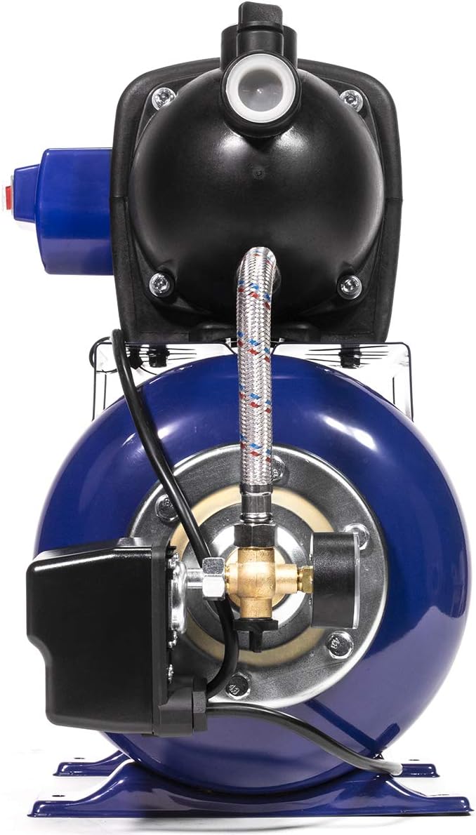 XtremepowerUS 1.6HP Shallow Well Pump Tank Garden Water Pump Booster System Pressurized Farm Irrigation 1000GPH, 1200W