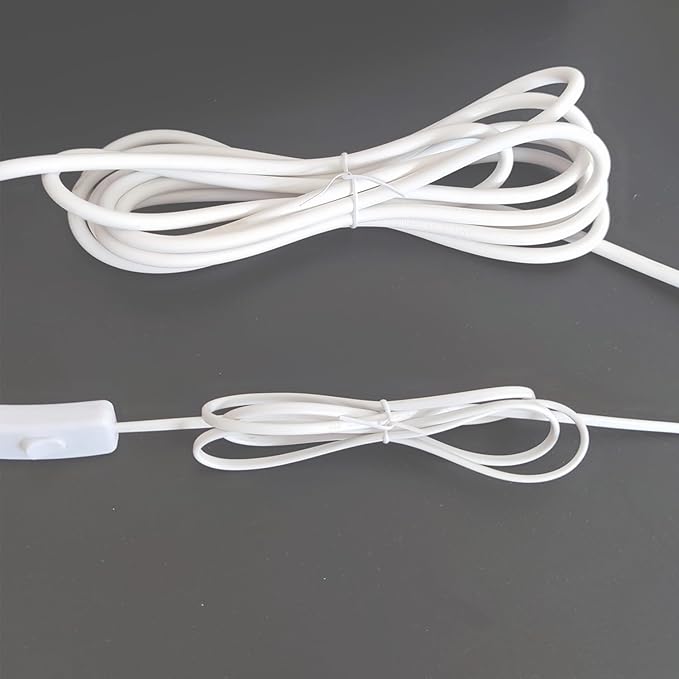 1000 pcs 8 inch White Cable Twist Ties Plastic Twist Ties with Rugged Metal Innercores Reusable Fastening Cable Cord Wire Ties