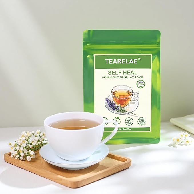 TEARELAE - Self Heal Herb - Natural Prunella Vulgaris, 2oz/56g - Whole Dried Xia Ku Cao - Sun-Dried, No Additives, Non-GMO, Caffeine-Free