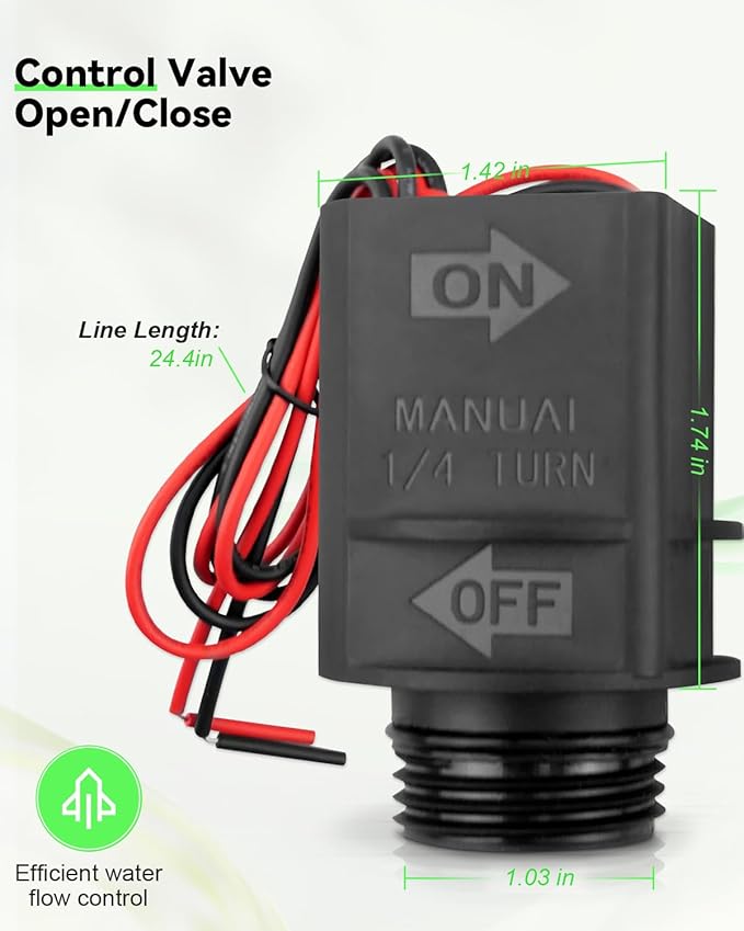 Potted Latching DC Solenoid Assembly, Irrigation Sprinkler System DC Solenoid, Sprinkler Controller Solenoid Fit for Rain Bird DV DVF ASVF PGA PEB PESB GB EFB-CP BPE BPES Series valves, K80920