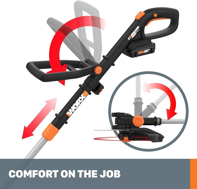 Worx GT Revolution 20V 12" String Trimmer Grass Trimmer/Edger/Mini-Mower, WG170.2