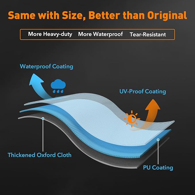 ZBXFCSH Heavy Duty 600D Polyester Cover Compatible with Ooni Koda 12 Gas Pizza Oven Portable Gas Pizza Oven Cover Indoor Outdoor Waterproof