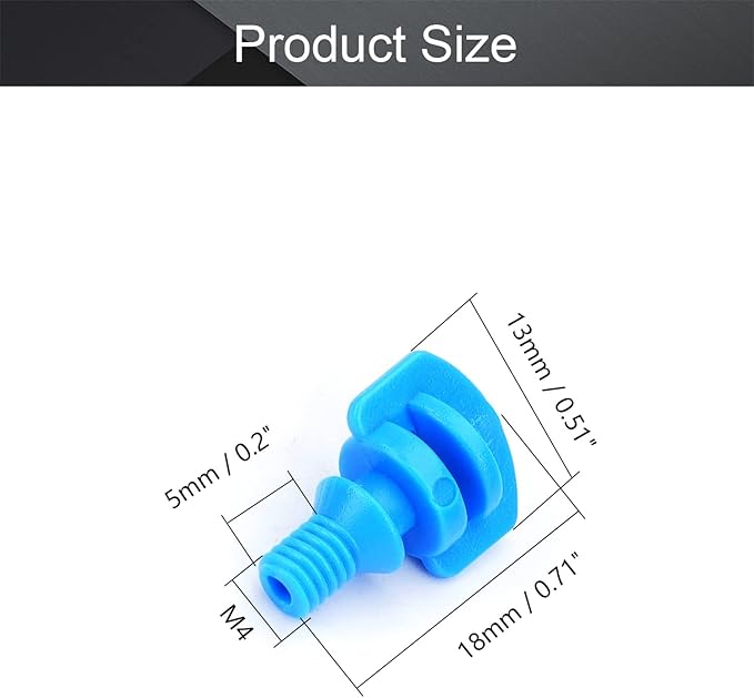 MroMax 50Pcs 360 Degree Micro Sprayer Automizing Sprinkler Nozzle Hydroponic Aeroponic Misters Fan Jet for Miniature Garden Lawn Plant Irrigation System Blue