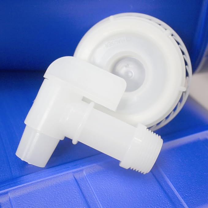 5-Gallon Stackable Water Storage Containers, 5 Gallons Each w/Lids + Spigot, Easy Fill, Survial Supply Emergency Water Storage for Camping and Disaster Preparedness, RV, 40 Gallon (8 Tanks)