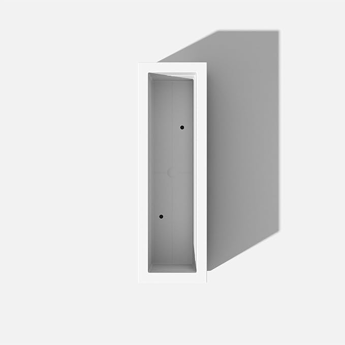 Veradek Block Series Long Box Planter - Large Rectangular Planter for Indoor or Outdoor Patio/Porch | Durable All-Weather Use with Drainage Holes | Modern Décor for Tall Plants, Flowers or Shrubs