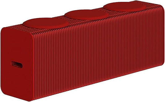 Foldable Kraft Paper Stool, Honeycomb Accordion Folding Bench, Collapsible Paper Stool for Small Spaces, Portable Footrest and Side Table for Living Room and Office,Red-44×31×150cm