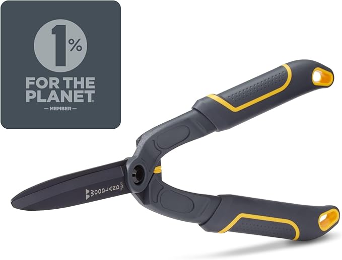 Woodland Tools Duralight Hedge Shears, 16 Inch Lightweight Manual Hedge Clippers with 7.5 Inch Non Stick Blades and Glass-Filled Nylon Handles, Garden Trimmer for Shaping and Precision Cutting