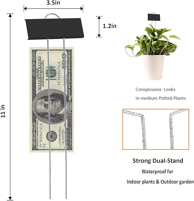 30pcs Plant Labels for Outdoor Garden Waterproof Plant Markers for Outdoor Plants, 11inch Metal Plant Tags and Labels Garden Markers for Seedlings Herbs Vegetable Greenhouse Gifts (Black)