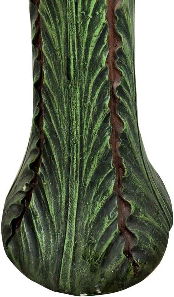 Garden Birdbath Sunflower Shaped, 24.4" H * 20" Φ Freestanding Concrete Bird Bath for Outside Patio Yard Decor