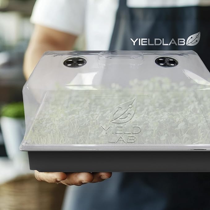 7 Inch Propagation Dome - 10 Pack Humidity Vented Domes – Plant Growing Dome for Seedling, Germination, Soil & Hydroponic Horticulture