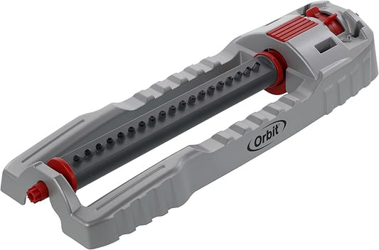 Orbit 56281 Oscillating Water Sprinkler for Lawn and Garden with Metal Base and Custom Pattern Dial (Waters up to 4,000 Square Feet)