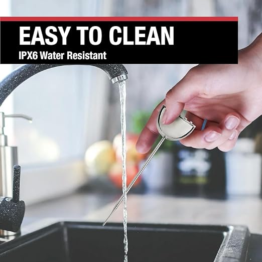 CDN Thin Tip Thermometer | ProAccurate®, 4.75" Stem, Digital, Hold, Max, Waterproof, NSF Certified, Ideal for Cooking, Brewing - DTQ450X